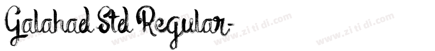 Galahad Std Regular字体转换